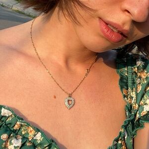 10k Gold Dimond Heart Pendant